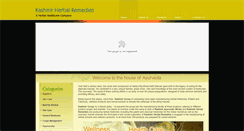 Desktop Screenshot of kashmirherbalremedies.co.in
